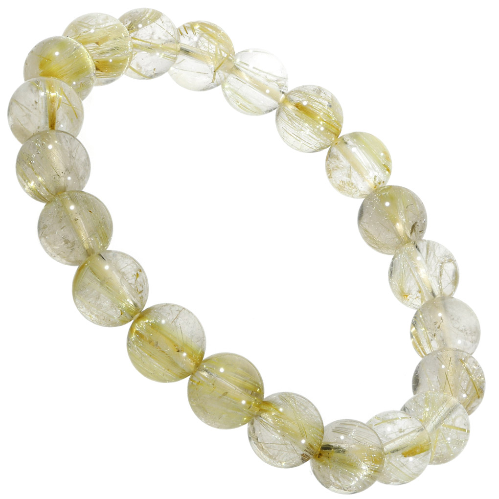 ゴールドルチル　9mm　天然石　ブレスレット ゴールドルチルクォーツ ルチルクォーツ ブレスレット 9mm