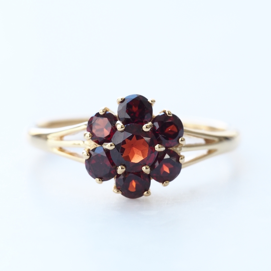 ROKUZAN ガーネット リング 指輪 11〜17号 シルバー925 ゴールドプレー