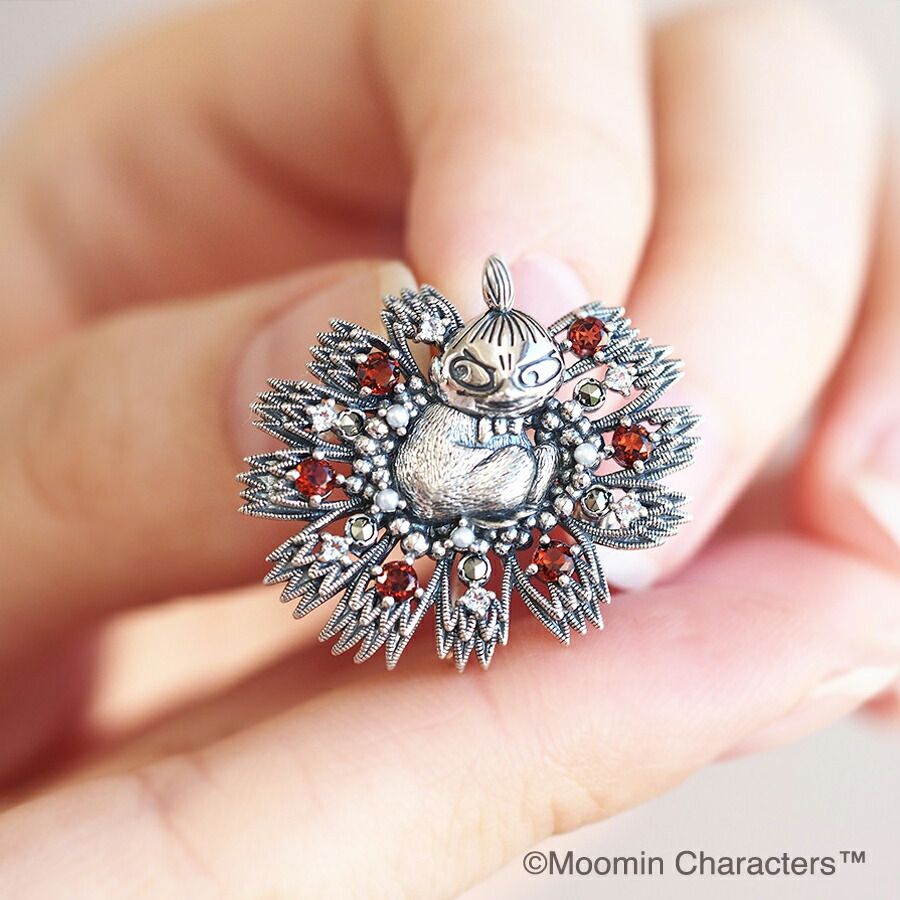 MOOMIN（ムーミン） リトルミイ 花 ブローチ ペンダントトップ