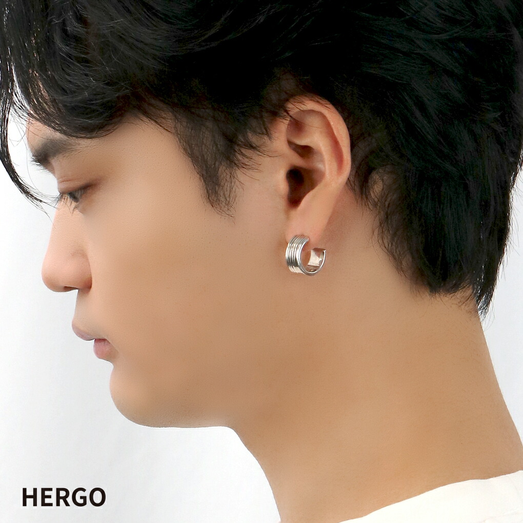 Off-White 片耳用ピアス シルバー ナット 箱付き 定価27000円 HERGO 六角ナット ピアス 1P 片耳用 シルバー 925 ホワイト 白 銀