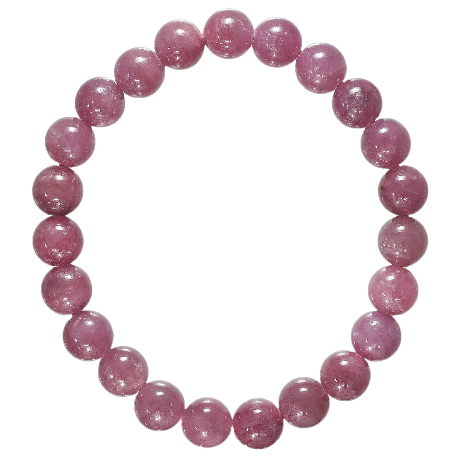 ルビー 6A グレード ブレスレット 8.5mm 16.5〜18.5cm S〜LL サイズ