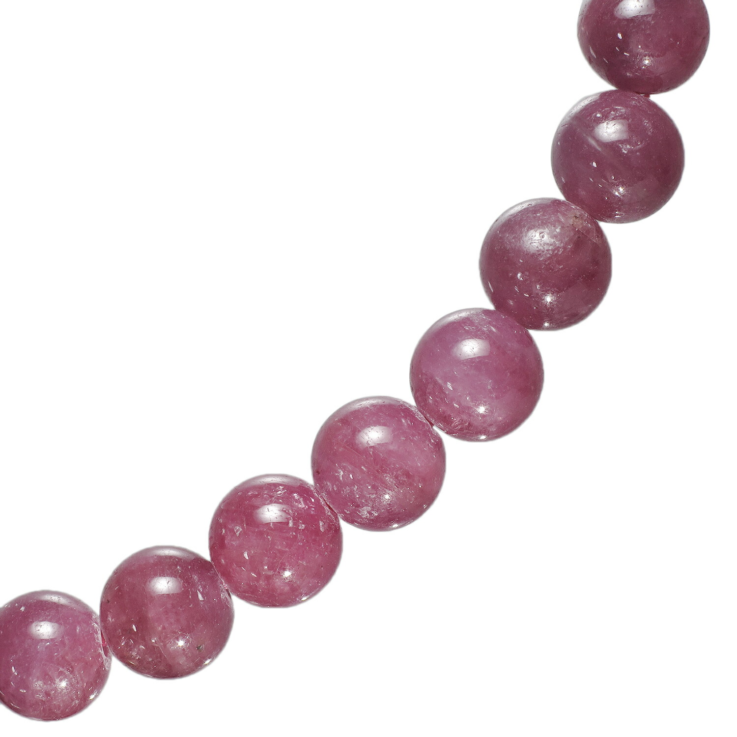 ルビー 6A グレード ブレスレット 8.5mm 16.5〜18.5cm S〜LL サイズ