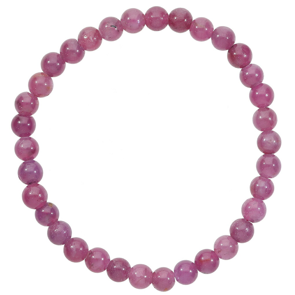 ルビー 7A グレード ブレスレット 5.5mm 17cm レディース M サイズ