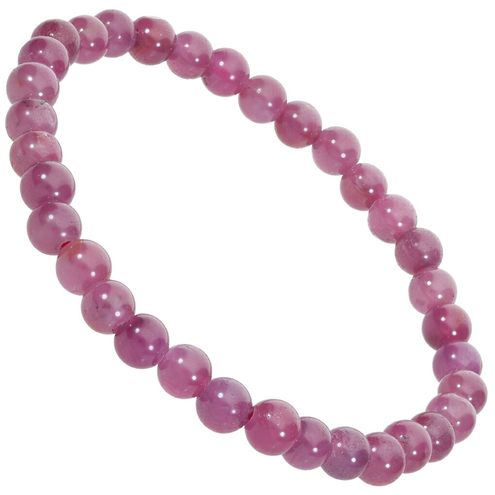 ルビー 7A グレード ブレスレット 5.5mm 17cm レディース M サイズ