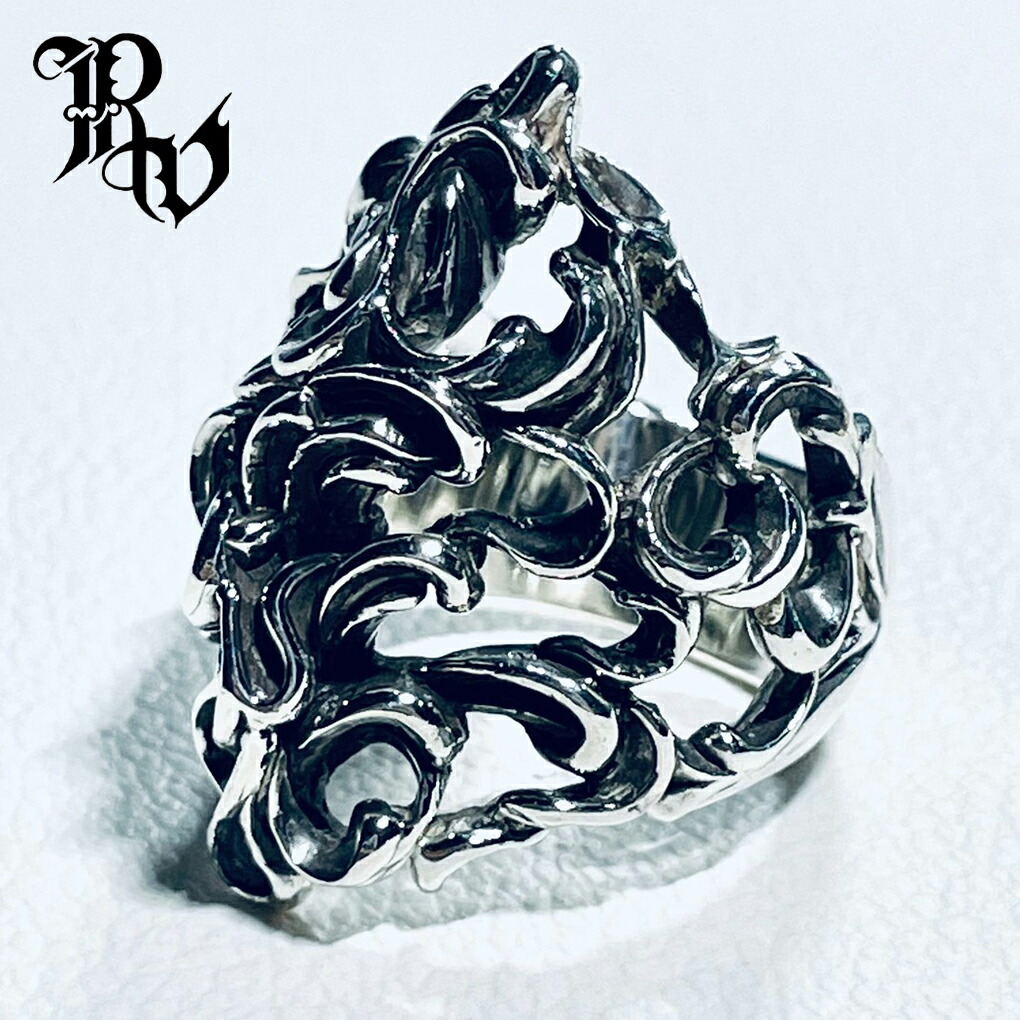 Revellia Aglaia M リング 指輪 10〜18号 シルバー 925 アート 造形 芸術 現代 美術 植物 曲線 幅広 存在感 シルバーリング メンズ レディース 男性 爆買
