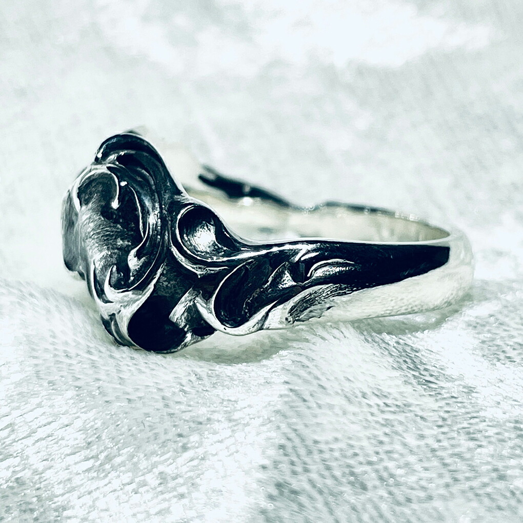 Revellia Flamme リング 指輪 6〜17号 シルバー 925 炎 火 曲線 模様 アート 造形 芸術 現代 美術 シルバーリング メンズ レディース 男性 女性 彼氏 爆買の画像