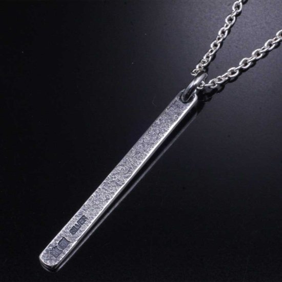 龍頭 幅3mm 菊紋プレート ネックレス チェーン付き ペンダント メンズ シルバー シルバーネックレス メンズネックレス 花 シルバー950 男性 彼氏 |  | 03