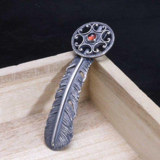 龍頭 屈輪文八咫烏フェザーペンダントトップ 乱 燻し仕上げ ペンダント メンズ シルバー シルバーネックレス メンズネックレス 天然石 シルバー925 爆買_12