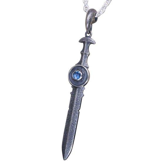 龍頭 三種の神器ペンダント 燻し仕上げ ペンダント メンズ シルバー