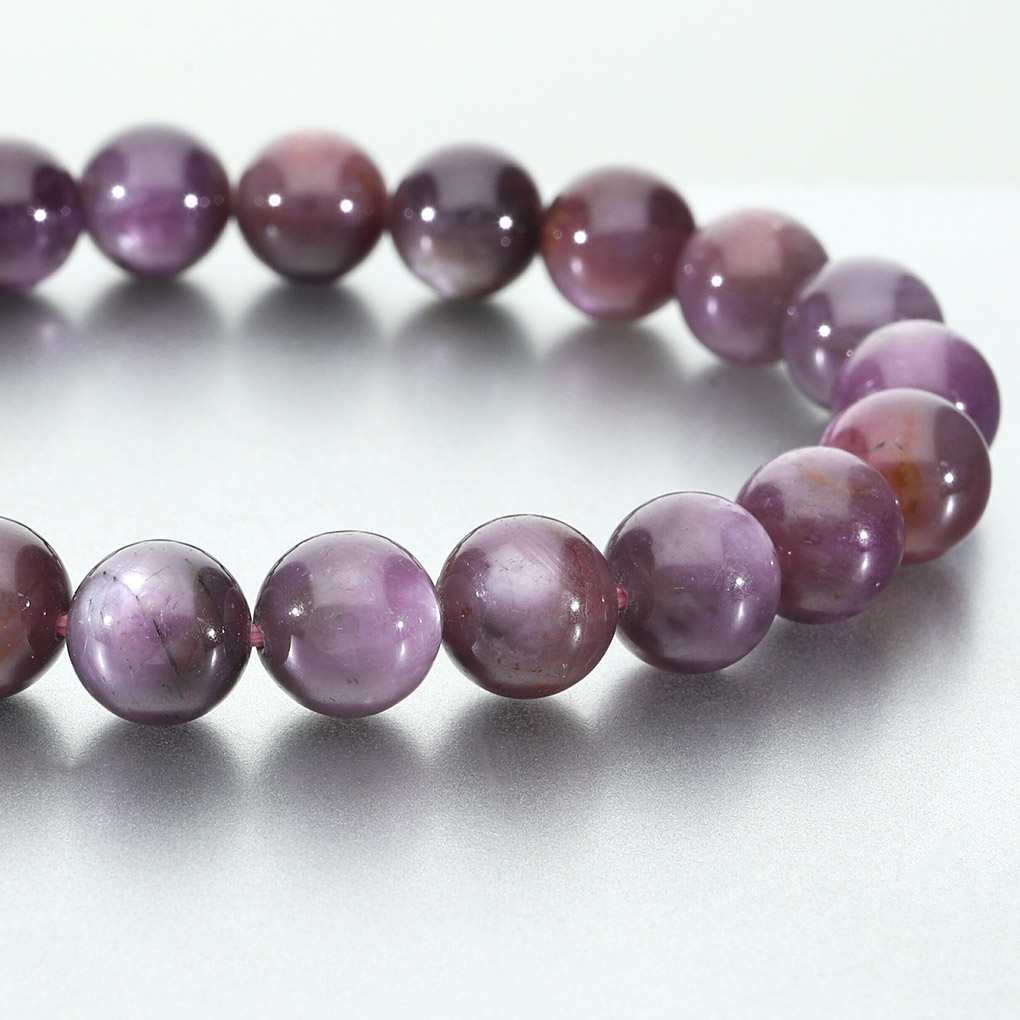 STAR JEWELRY ピンクサファイア　ブレスレット スター ピンクサファイア ブレスレット 9.3mm 18cm メンズ M