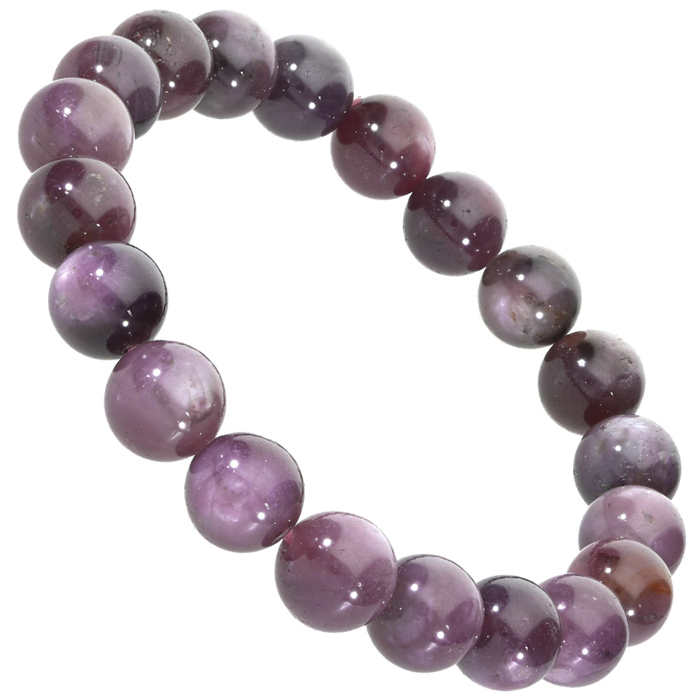 スター ピンクサファイア ブレスレット 10mm 19cm メンズ L レディース