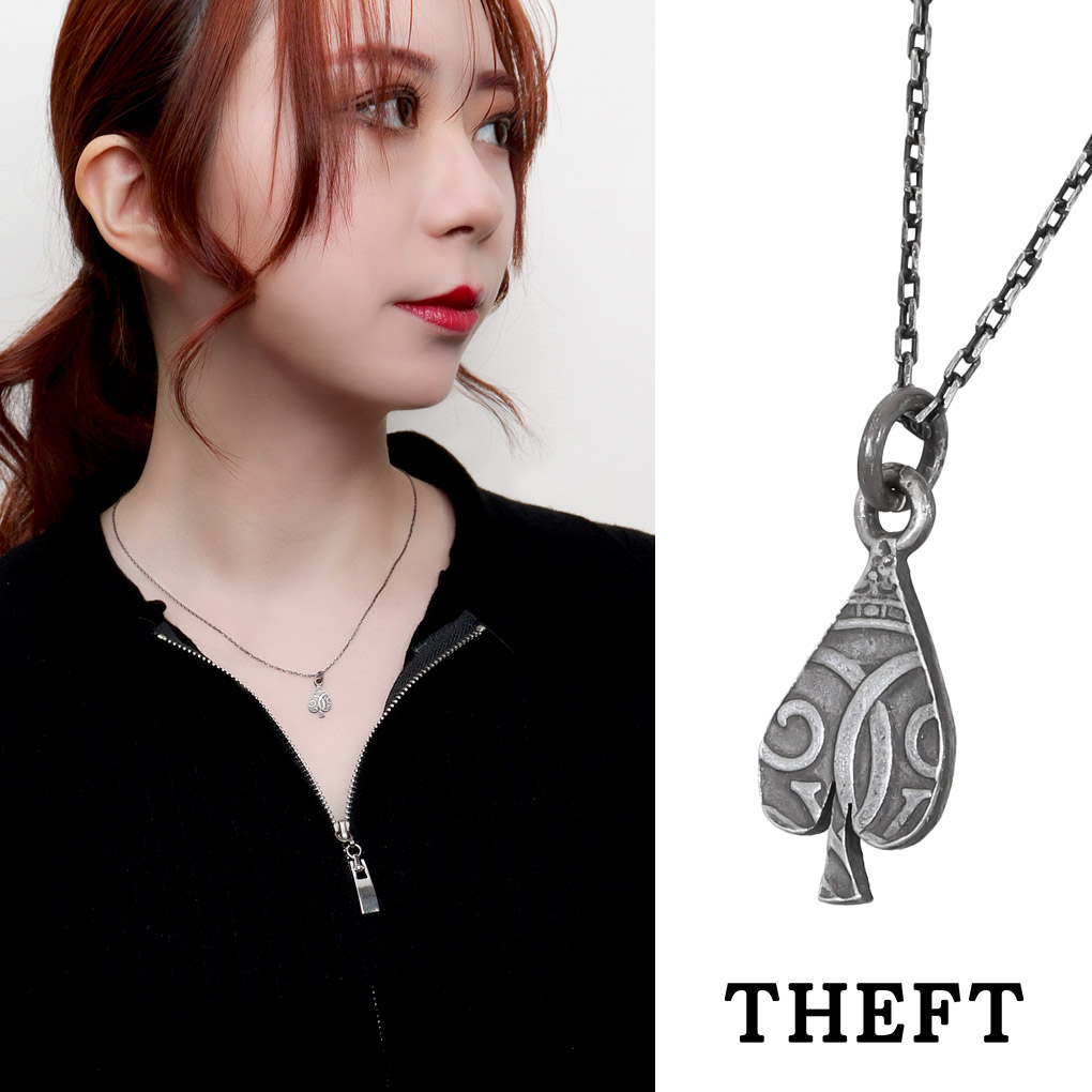 THEFT Ztg Xy[h RC lbNX y_g y_ggbv y_g`[ Vo[ SPADE COIN NECKLACE d re[W