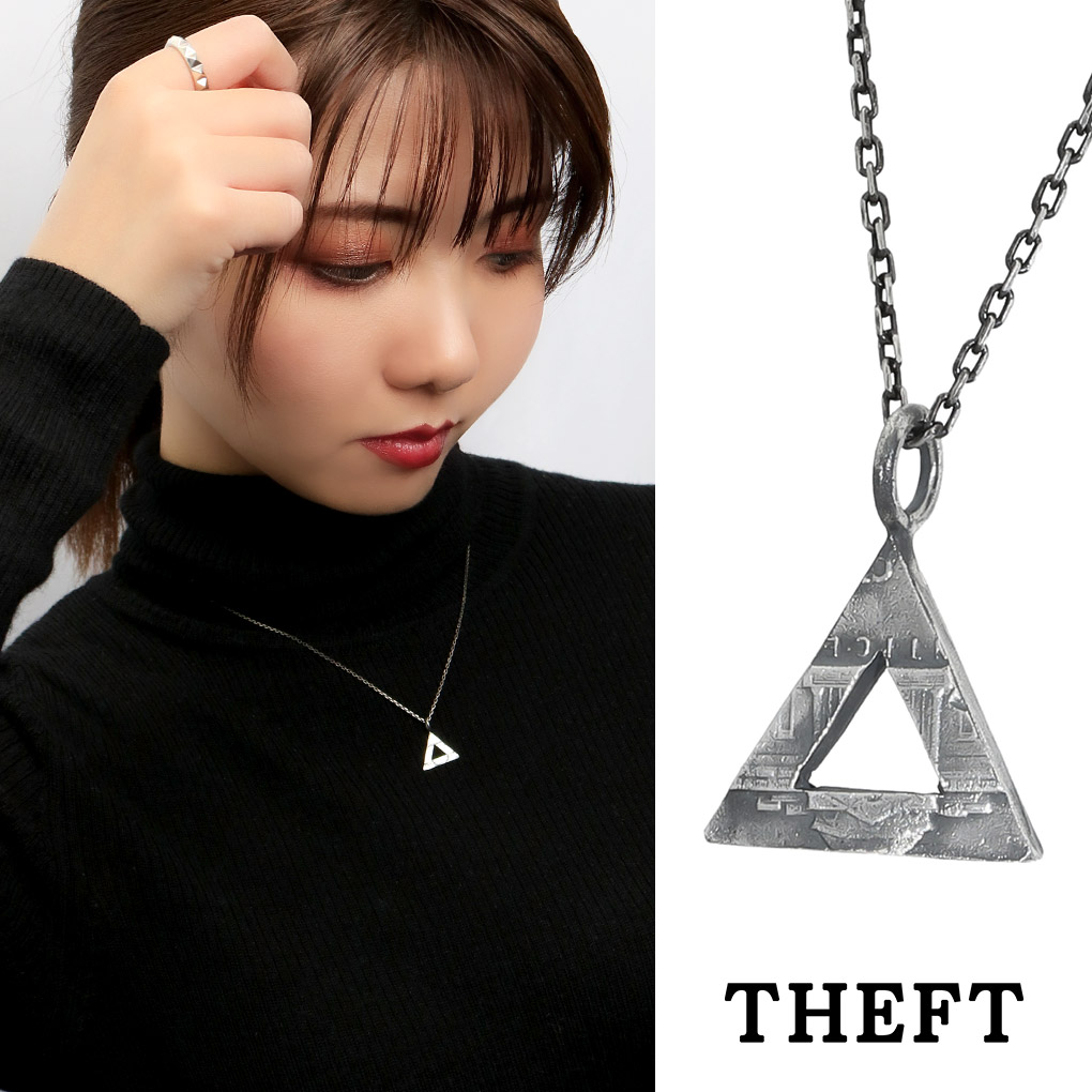 THEFT セフト トライアングル コイン ネックレス ペンダント