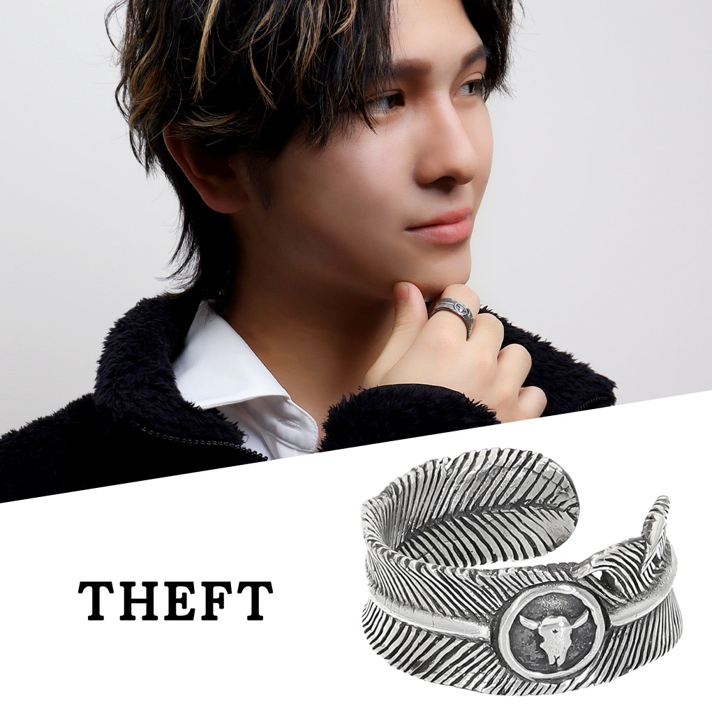 THEFT セフト 羽根 フェザー リング 指輪 フリーサイズ 15号 メンズリング シルバー FEATHER RING1 ネイティブ カジュアル  シルバーリング メンズ : sfox-tr-22-01-f : 新宿銀の蔵 シルバーアクセサリー - 通販 - Yahoo!ショッピング