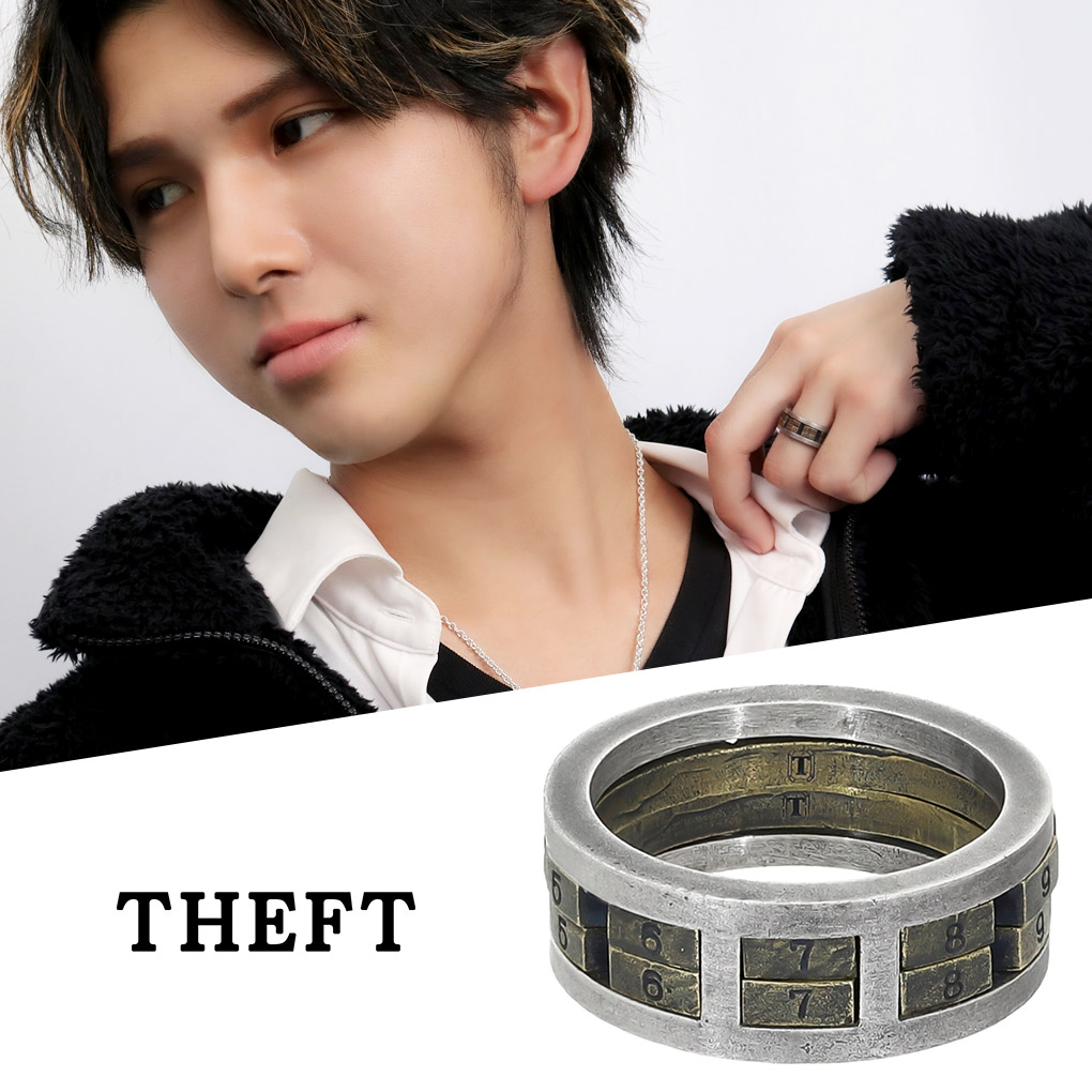 THEFT セフト Varde77xTHEFT セフト ナンバーロック リング 指輪 13〜19号 メンズリング シルバー NUMBER LOCK RING 数字 ビンテージ ヴィンテージ 爆買