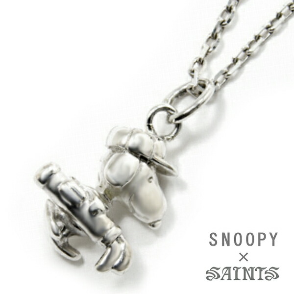 Yahoo! Yahoo!ショッピング(ヤフー ショッピング)SNOOPY×SAINTS スヌーピーゴルフネックレス（チェーン付き） スヌーピー 公式 PEANUTS キャラクターグッズ コラボ シルバー925 シルバーアクセサリー