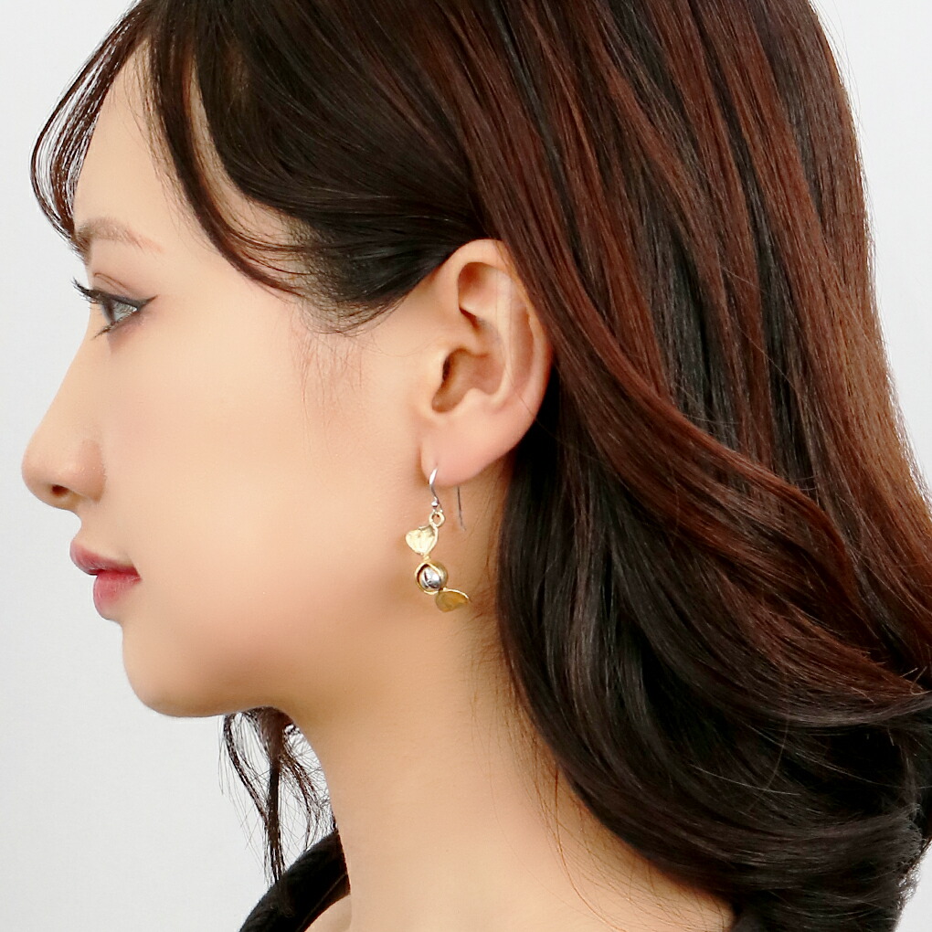 smile_mammy スマイル キャンディ ゴールド ピアス 1P 片耳用 シルバー