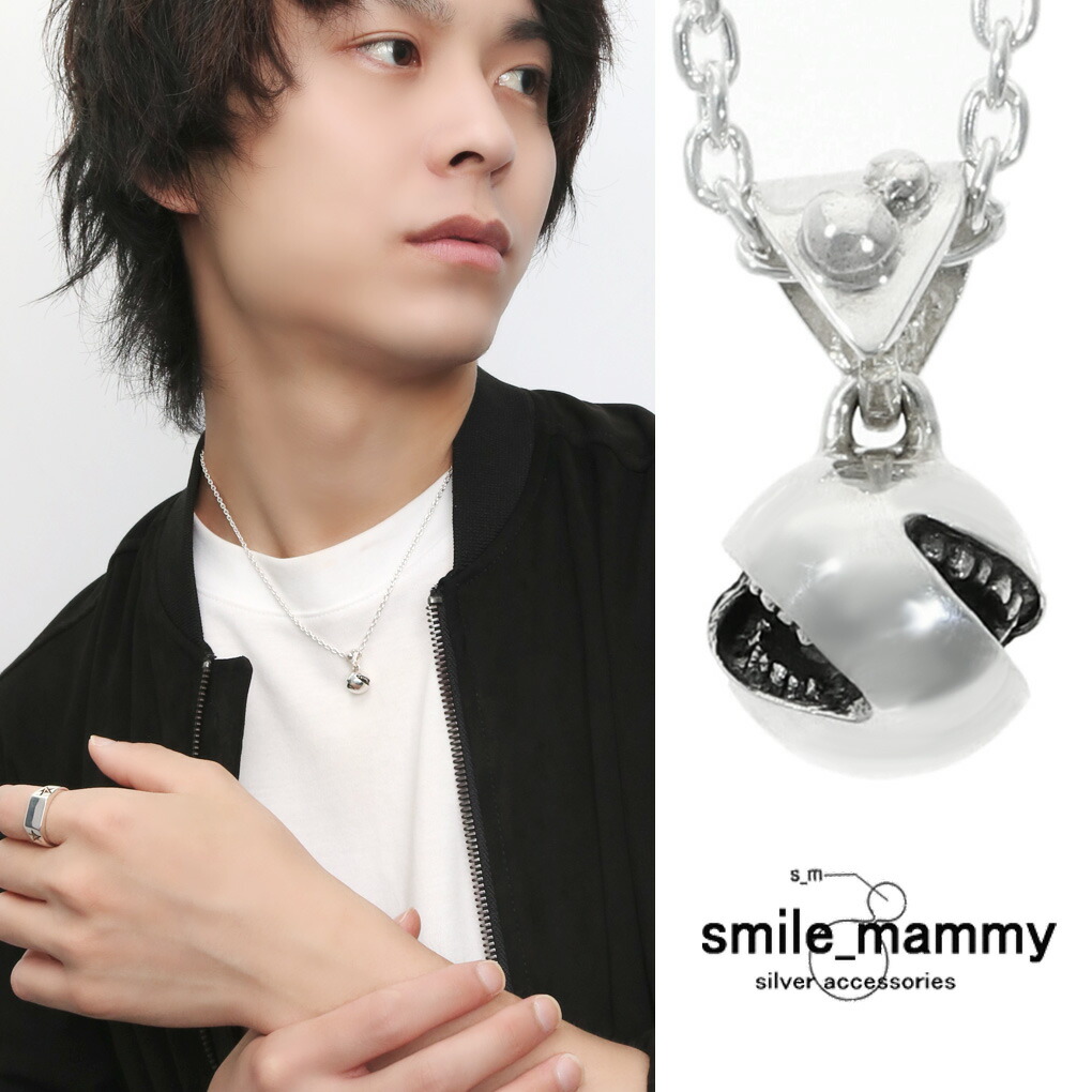 smile_mammy トゥーフェイス スマイルボール ネックレス ペンダント