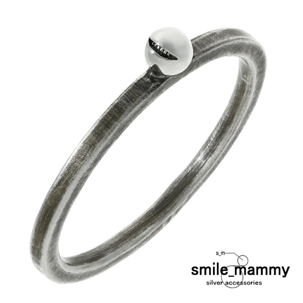 smile_mammy スマイルボール 鎖 リング 指輪 13～22号 シルバー
