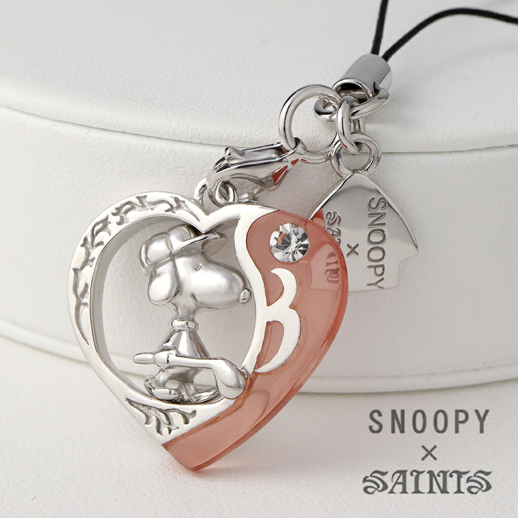 SAINTS（セインツ） SNOOPY×SAINTS ハートスヌーピーゴルフストラップ 
