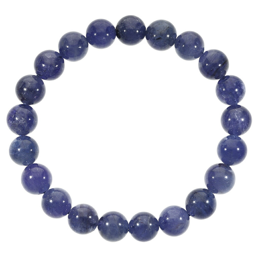 天然タンザナイト ブレスレット9mm タンザナイト ブレスレット 9mm 18cm メンズM レディースL サイズ