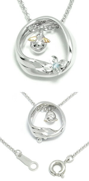 天使の卵 永遠の花 ブルートパーズ シルバーネックレス SILVER 925 銀の蔵 レディース ネックレス 女性用 ペンダントネックレス BlueTopaz 爆買_1