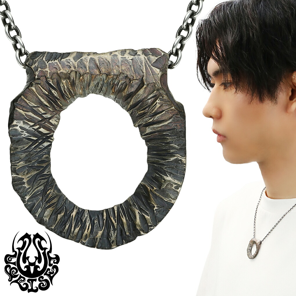 UGLISET シルバー 925 リング ネックレス ペンダントトップ メンズ ペンダント リングネックレス 輪 シルバー925 シルバーネックレス