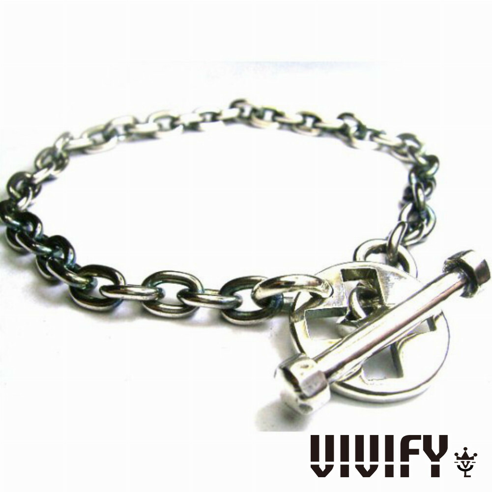 VIVIFY ビビファイ アクセサリー ブレスレット バングル シルバー X T-bar Bracelet