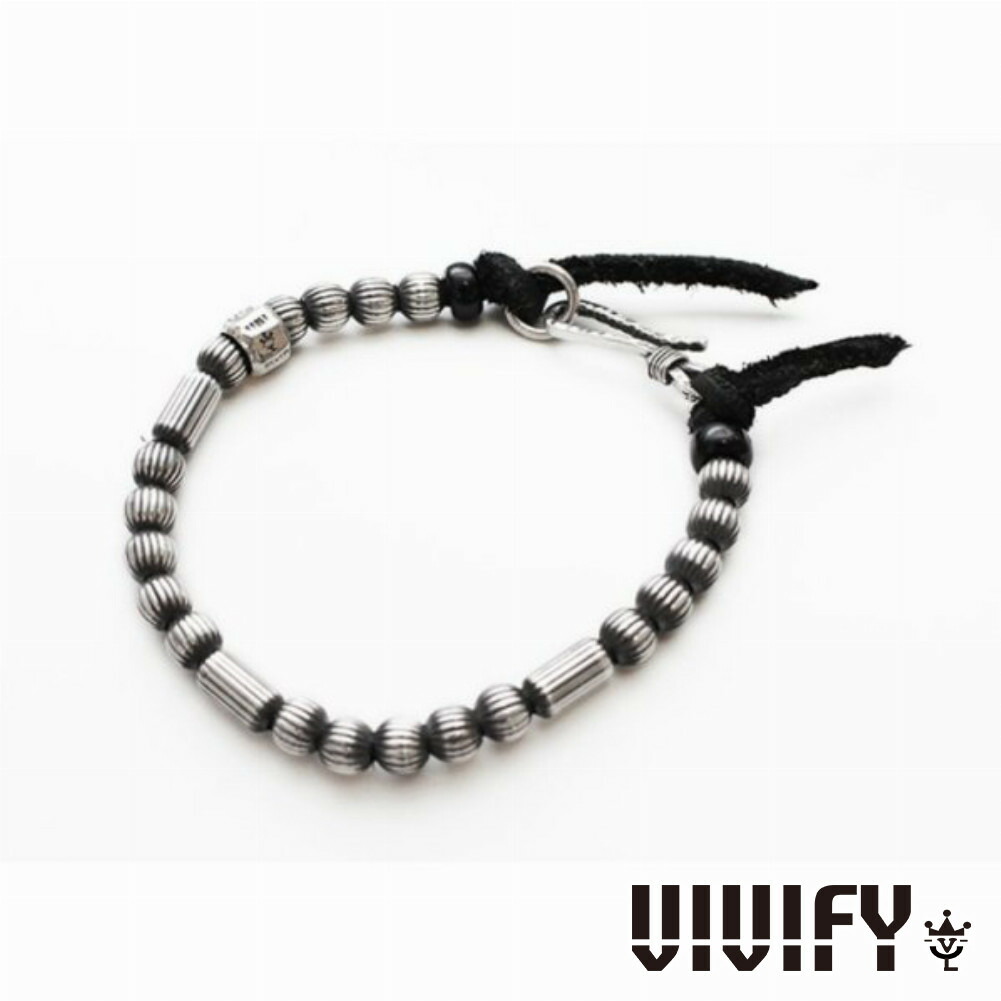 VIVIFY ビビファイ アクセサリー ブレスレット バングル シルバー Silver Ball & Barrel Braceletブラック