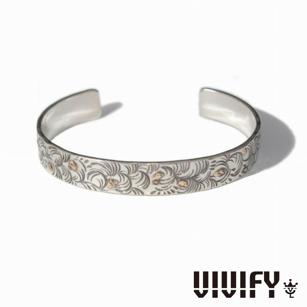 VIVIFY ビビファイ アクセサリー ブレスレット バングル シルバー ゴールド アラベスク FlatBangle w Gold 爆買