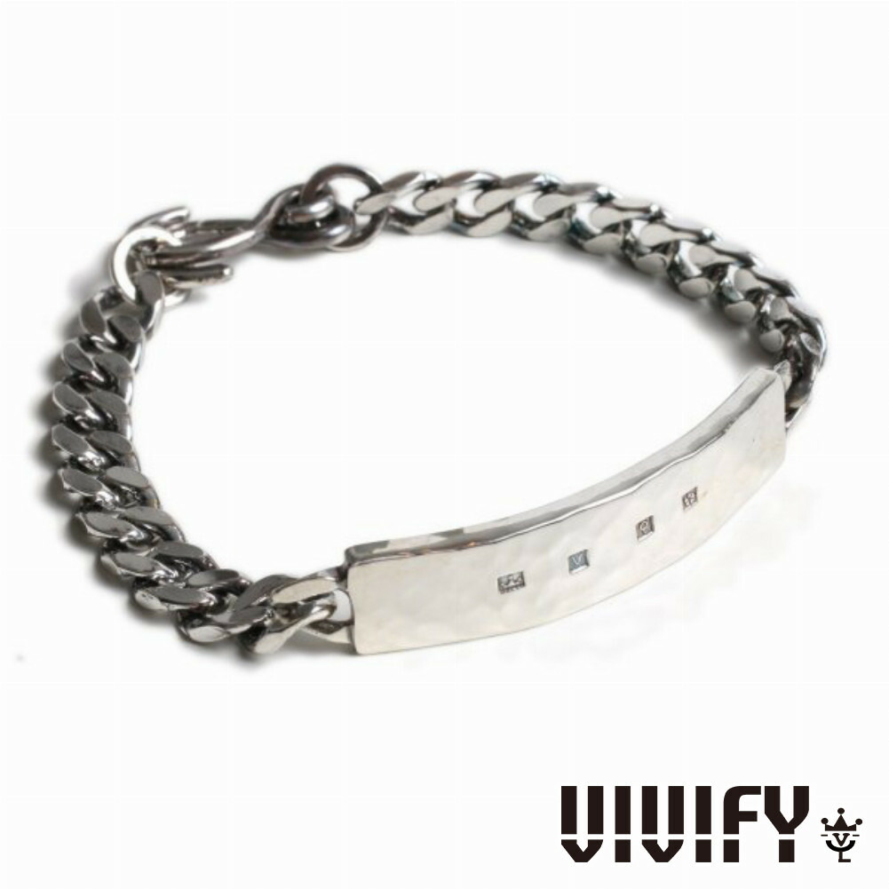 Yahoo! Yahoo!ショッピング(ヤフー ショッピング)VIVIFY ビビファイ アクセサリー ブレスレット バングル シルバー Hallmarks ID Bracelet Mirror Finish