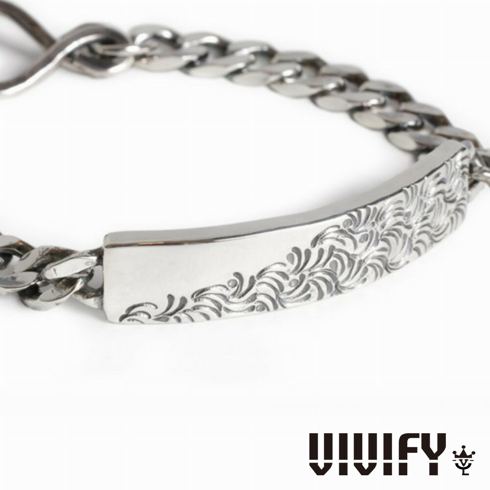 VIVIFY ビビファイ アクセサリー ブレスレット バングル シルバー アラベスク Back Hallmarks ID Bracelet