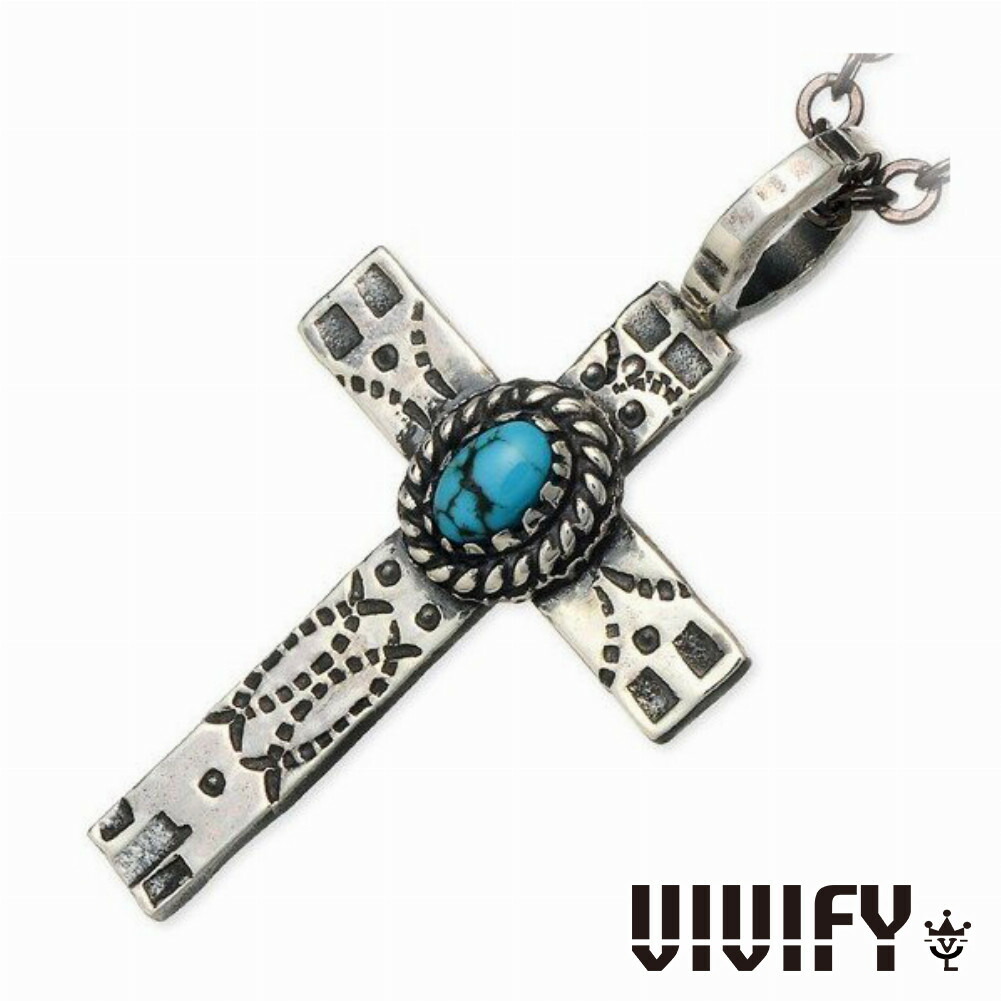 Yahoo! Yahoo!ショッピング(ヤフー ショッピング)VIVIFY ビビファイ ペンダント ネックレス シルバー ターコイズ Cross ビル 雨 恵み ペンダントトップ チェーンなし メンズアクセサリー