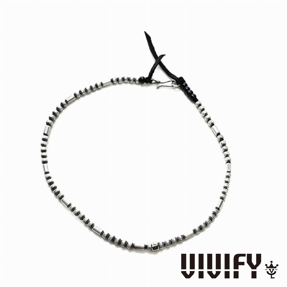 VIVIFY ビビファイ アクセサリー ネックレス シルバー Silver Ball & Barrel Necklace ブラック