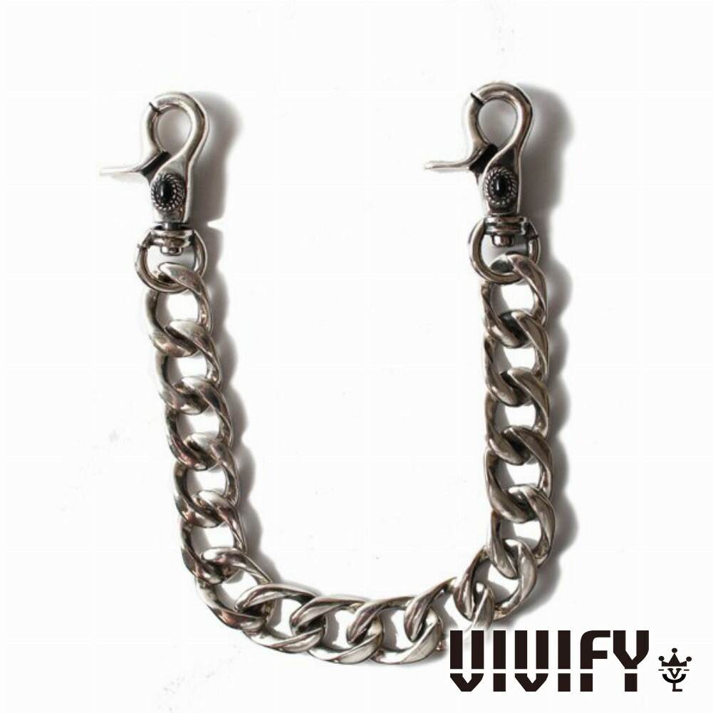 VIVIFY ビビファイ アクセサリー ウォレットチェーン キーチェーン シルバー NativeStyle SwivelHook FlatLink WalletChain DoubleSwivelHook VIVIFY（ビビファイ） アクセサリー ウォレットチェーン キーチェーン