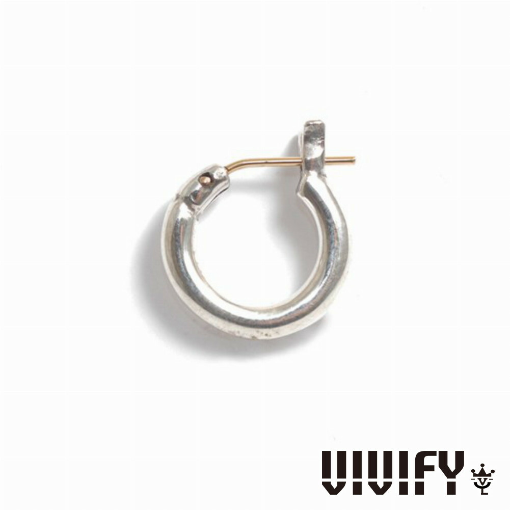 Yahoo! Yahoo!ショッピング(ヤフー ショッピング)VIVIFY ビビファイ アクセサリー フープピアス シルバー K18ゴールドポスト Hoop Pierce S 3mm body 1P 片耳用