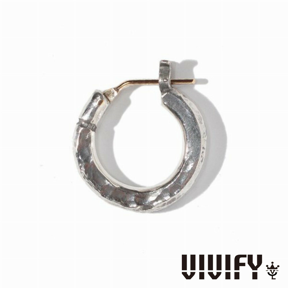 Yahoo! Yahoo!ショッピング(ヤフー ショッピング)VIVIFY ビビファイ アクセサリー フープピアス シルバー K18ゴールドポスト ThreeSides Hoop Pierce M 3mm body 1P 片耳用