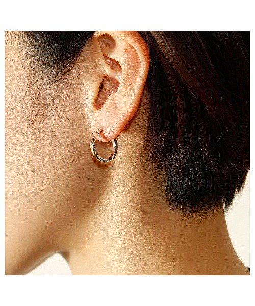 大特価放出！ VIVIFY ビビファイ アクセサリー フープピアス シルバー K18 アクセサリー