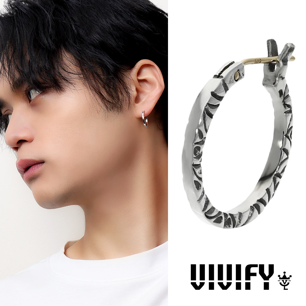 e135メンズピアス 片耳 フープピアス K18 18金 リングピアス 楽天市場