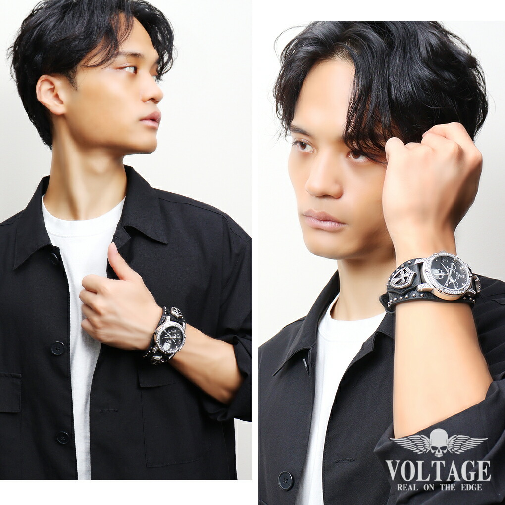 VOLTAGE ヴォルテージ VO-026 ブラック 腕時計 時計 ウォッチ 黒 VOLTAGE ヴォルテージ VO-026 ブラック 腕時計 時計 ウォッチ 黒