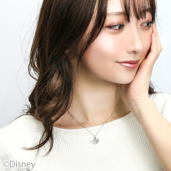 ミッキーマウス　シルバーネックレス　ディズニーランド ディズニー ミッキーマウス / シルバー ネックレス DI-SCH701