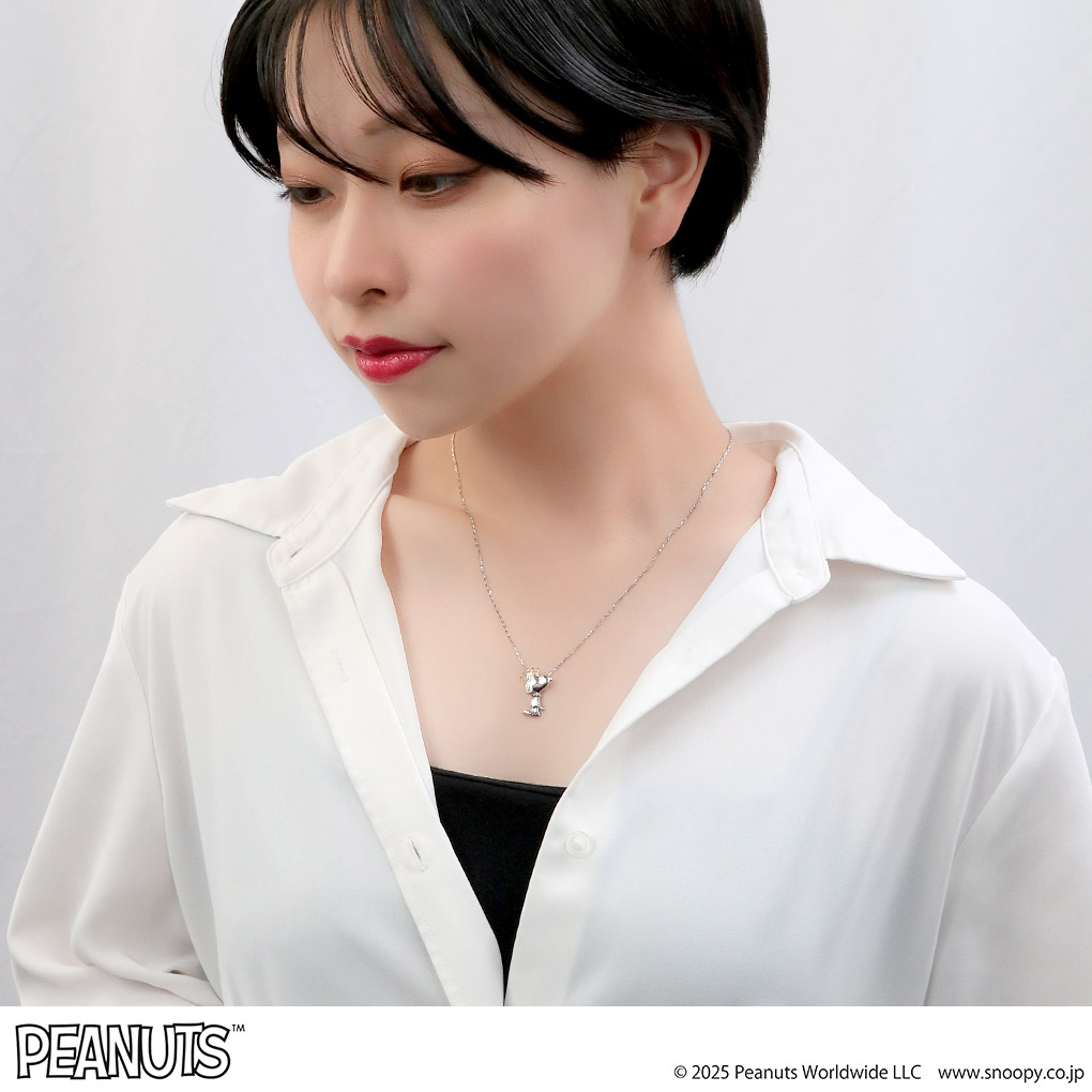 スヌーピー クラウン 天然ダイヤモンド プラチ...の詳細画像4