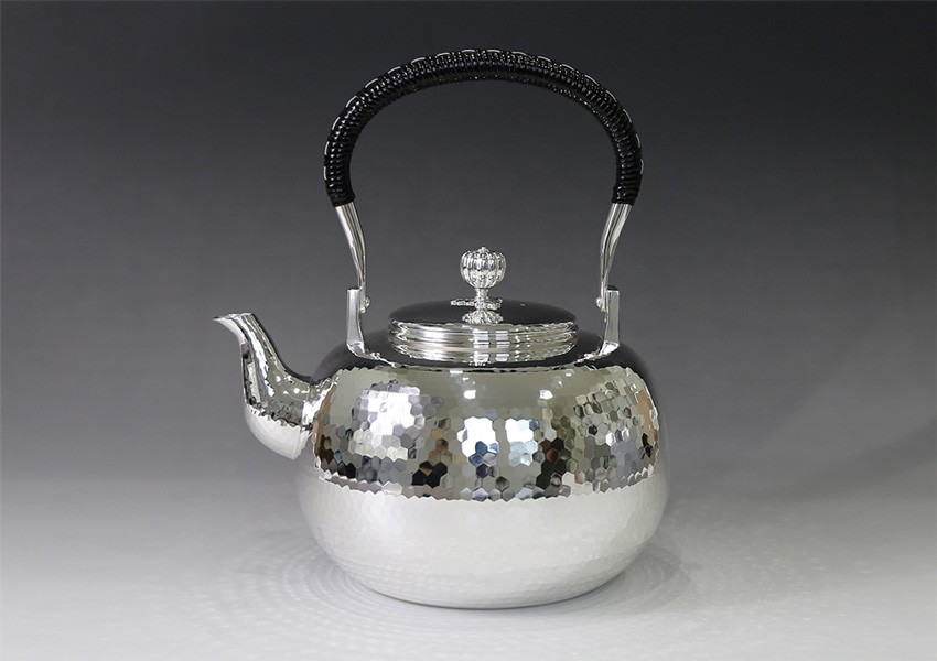 純銀の壺　茶器  茶道具 1958g 純銀の壺 茶器 茶道具 1958g