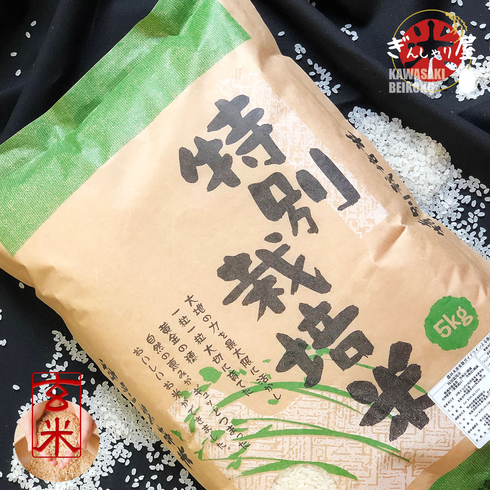 ななつぼし玄米 10kg 5kgx2袋 特別栽培米 令和6年産北海道 ななつぼし 米 10kg 5kg×2袋セット お米 玄米 北海道産 特別栽培米