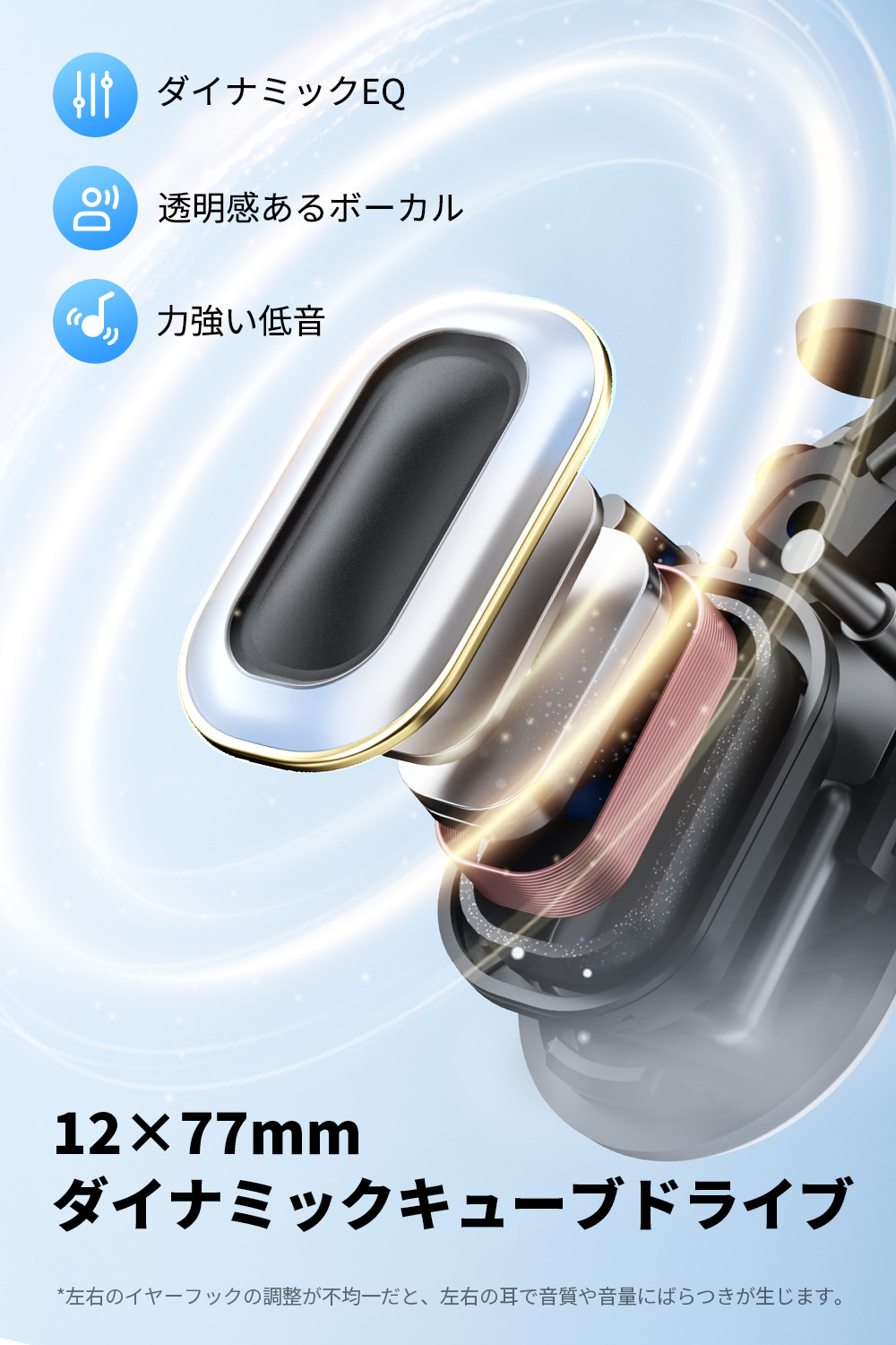 SOUNDPEATS（サウンドピーツ） オープンイヤー ワイヤレスイヤホン