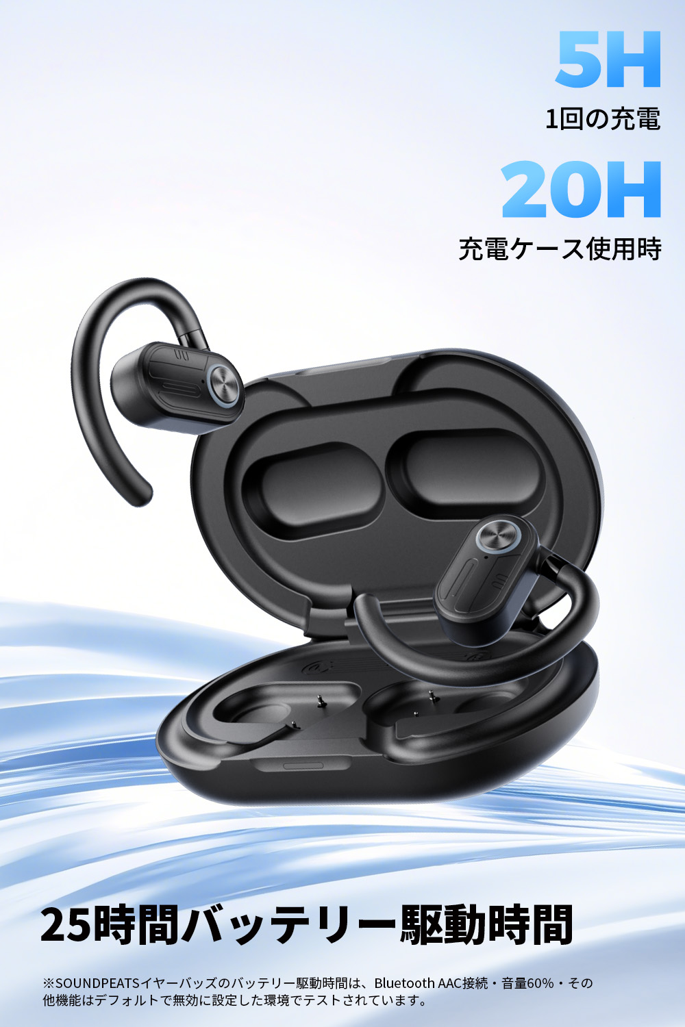 SOUNDPEATS（サウンドピーツ） オープンイヤー ワイヤレスイヤホン