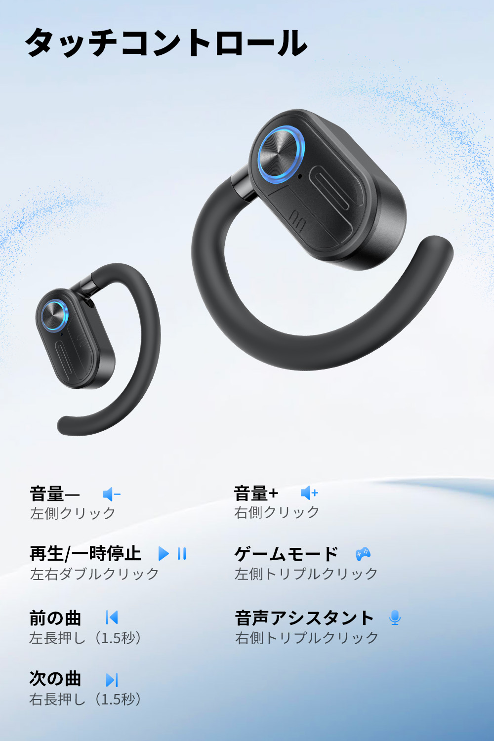 SOUNDPEATS（サウンドピーツ） オープンイヤー ワイヤレスイヤホン