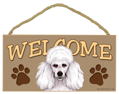 ポメラニアン・トイプードル・ダックス　ウェルカムボード(ハンドメイド）犬雑貨 ウェルカムボード トイプードル 犬 新品 木製 壁掛け 看板犬