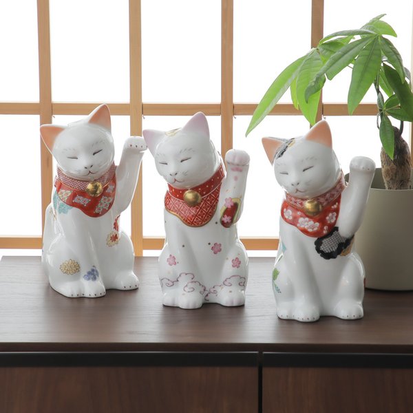 有田焼 - 賞美堂 miw みゅう「親」菊S1440 撫子S1442 椿　有田焼 招き猫 賞美堂 miw みゅう「親」菊S1440 撫子S1442 椿S1444 有田焼