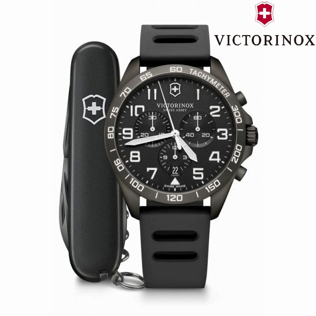 ビクトリノックス VICTORINOX FieldForce Sport Chrono フィールドフォース スポーツクロノ ブラックエディション 241926.1 腕時計 メンズ